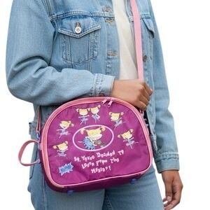 Vintage Rugrats Angelica Bag 90s‎ Kids Overnight Bag Suitcase Purple Nickelodeon